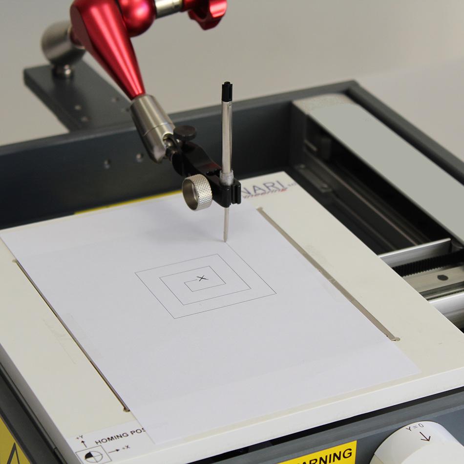 Draw your fibers' trajectory on a xy table during an electrispinning process. 2d or 3d structures.