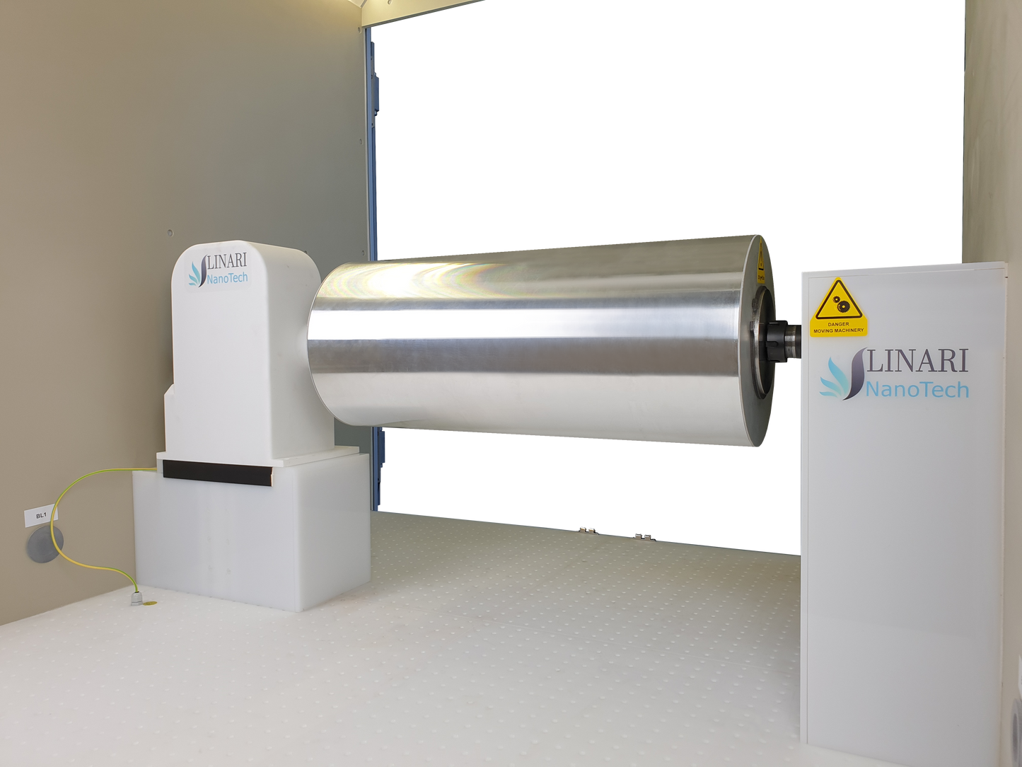 Extra-large drum collector of the Pure Spinner, up to 250 x 600 mm, giving 0.47 square metres of collecting area