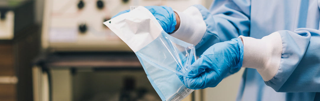 Sample of nanofiber patch in a medical studio