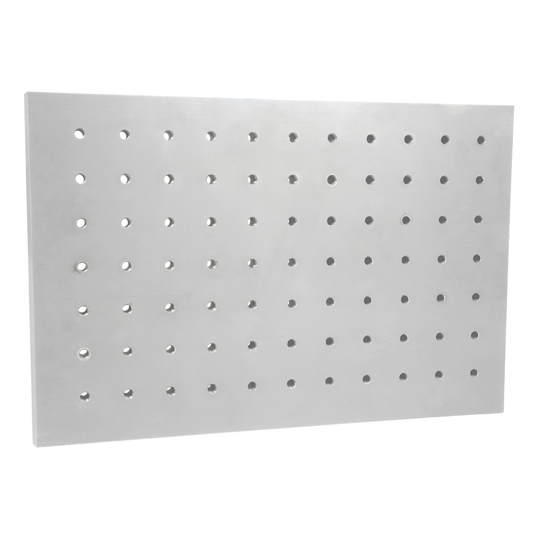 PVC plate with precise perforations