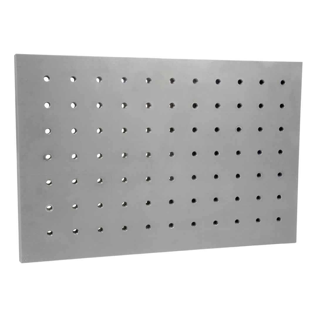 Aluminium plates with precise perforations