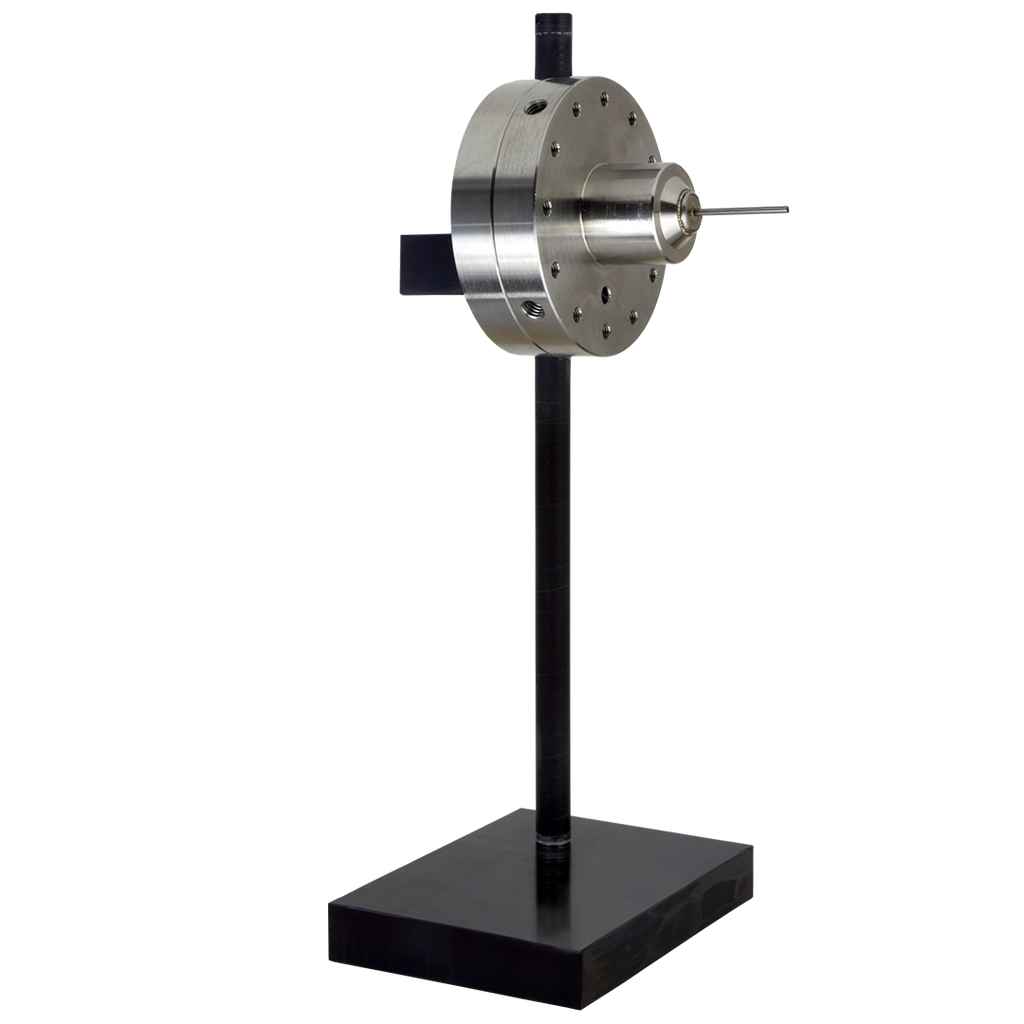 Coaxial needles with dielectric support and Luer F connectors